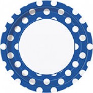 Krožniki Polka Dot Modri (8)
