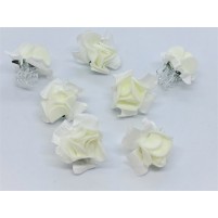 Mini sponke s cvetovi Flowers White (2 kosa)