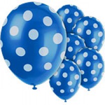 Baloni Polka Dot Modri (6)