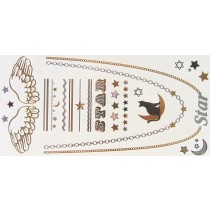 Shimmer tattoo CAT STAR midi