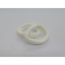 Elastike s silikonom, AllWhite, 2 kosa
