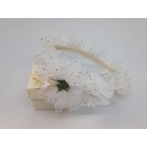 Obroč za lase 1593 White