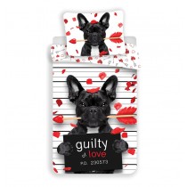 Posteljnina Dog Guilty of Love (po naročilu, 4-8 dni)