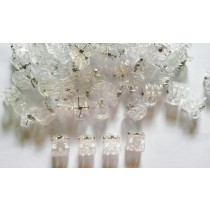 Sponka klasična mini, 1cm (črna, rjava, prozorna, roza) 12 kosov