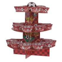 Stojalo za kolačke Nogomet rdeče